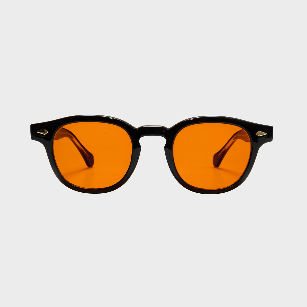 Deeyeco Tortoise Shell Sunglasses with Orange Lenses Tortoise Retro-Vintage Double Bridge Round Tinted Sunglasses  main image 4