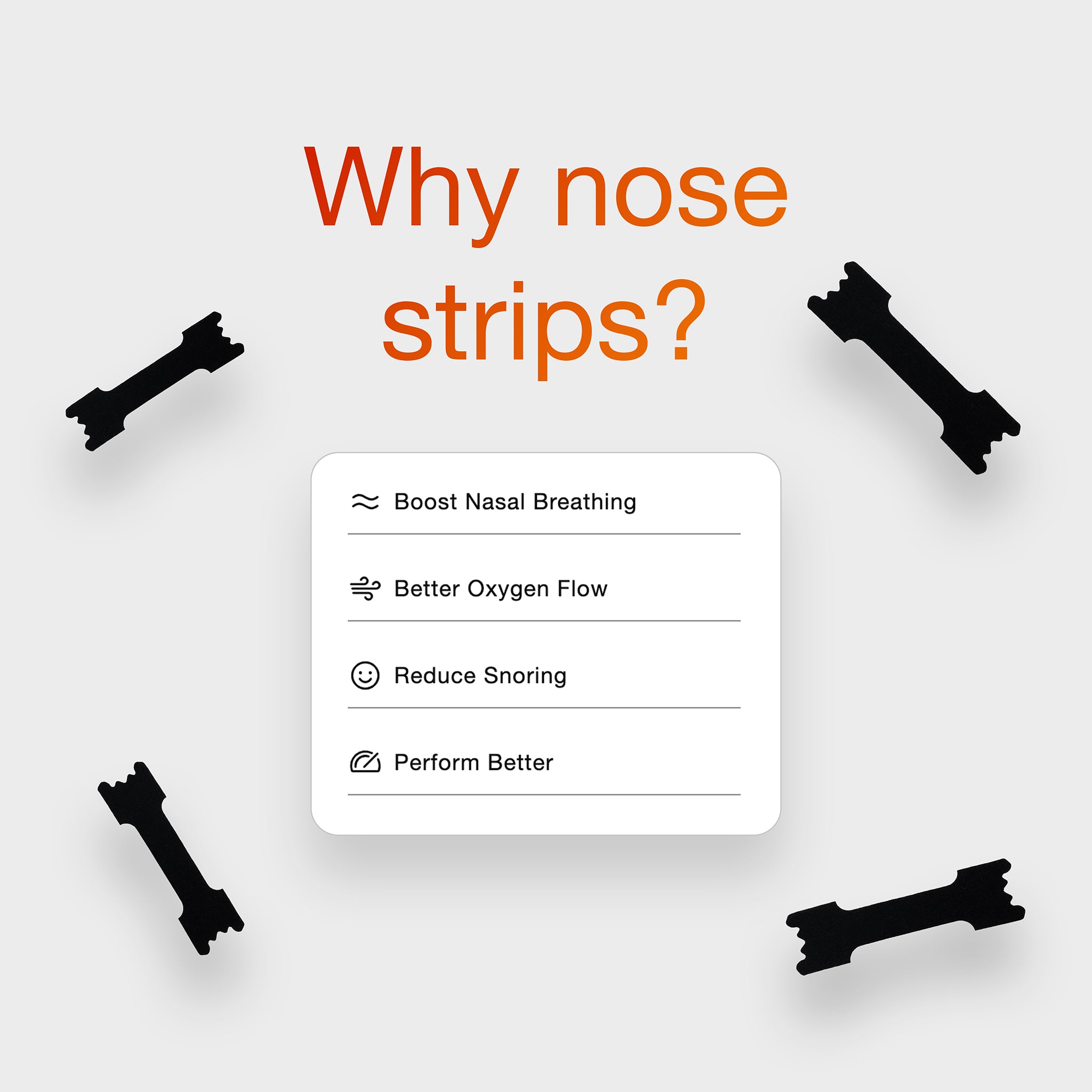 Nose Strips Black